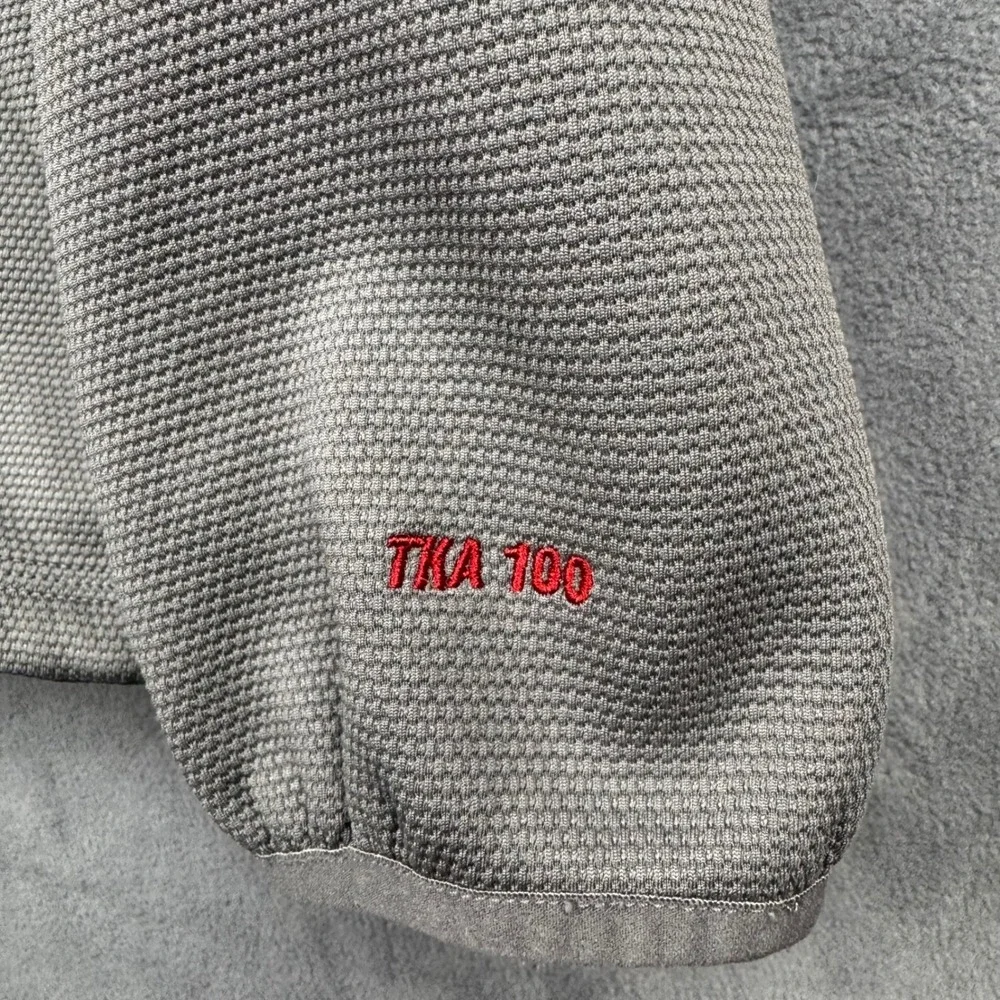 The North Face Mens Gray Fleece Jacket TKA 100 Full Zip‎ Size Large